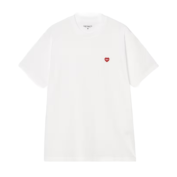 CARHARTT WIP - S/S SMALL HEART T-SHIRT WHITE/RED