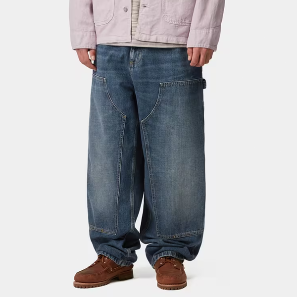 CARHARTT WIP - OG DOUBLE KNEE PANT BLUE DARK USED