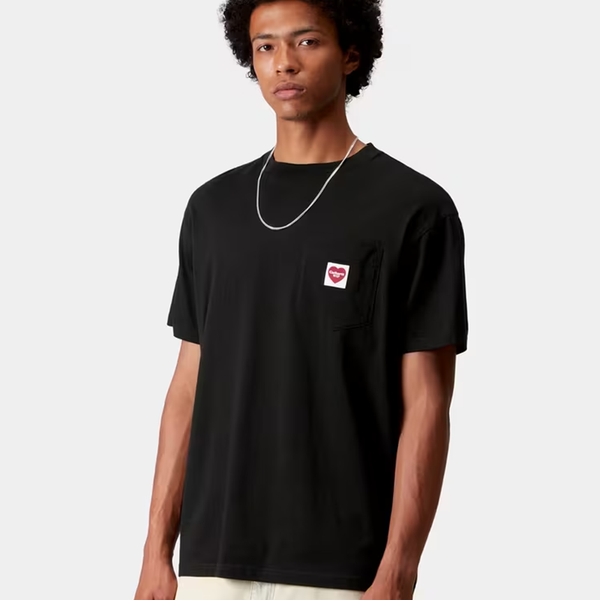 CARHARTT WIP - S/S POCKET HEART T-SHIRT BLACK/RED