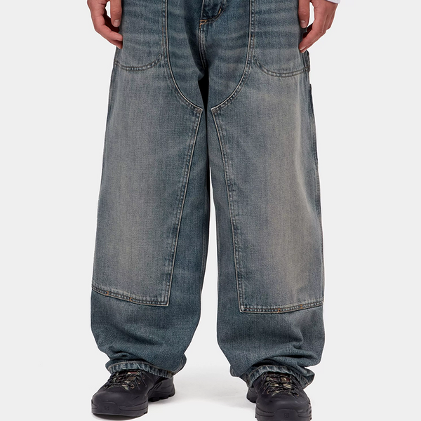 CARHARTT WIP - OAKLAND PANT BLUE WORN USED WASH