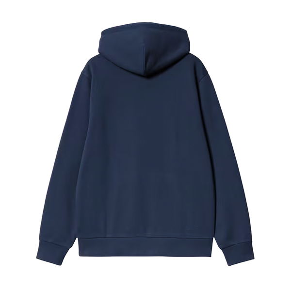 CARHARTT WIP - HOODED SCRIPT EMBROIDERY SWEAT JUPITER/WHITE