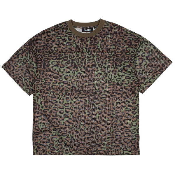 WASTED PARIS - CHEETAH MESH BOXY T-SHIRT BLACK