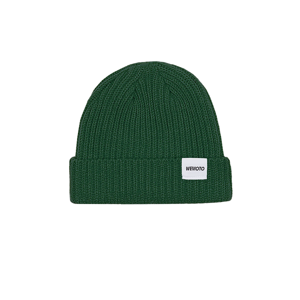 WEMOTO - ALFIE RIBBED KNIT BEANIE FOREST GREEN