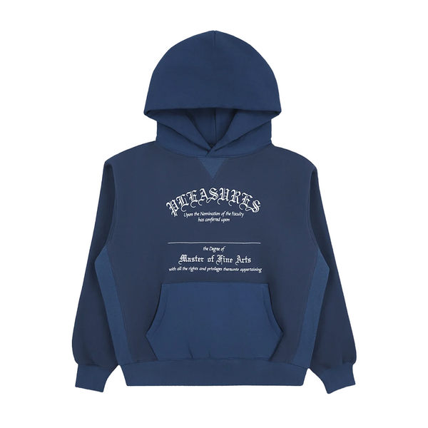 PLEASURES - DEGREE HOODIE DARK NAVY