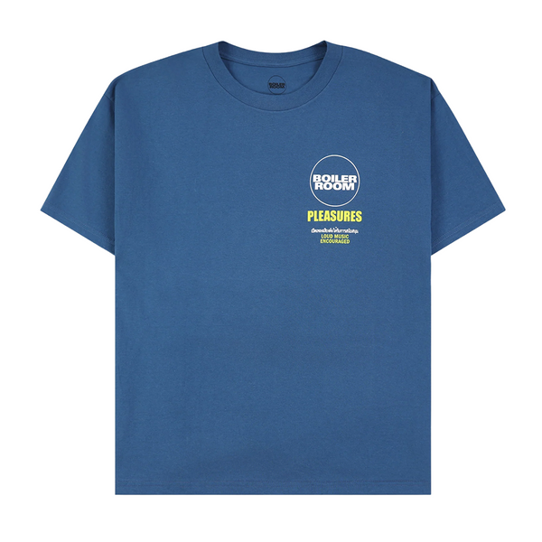 PLEASURES - TURNTABLE T-SHIRT BLUE