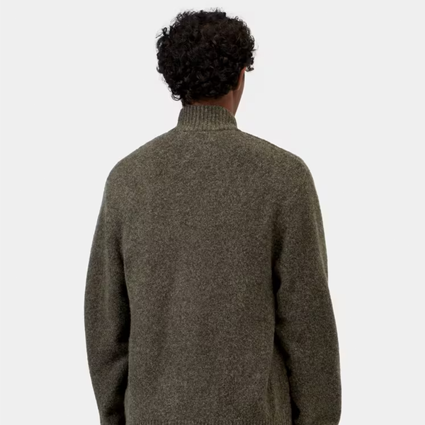 CARHARTT WIP - CURTIS SWEATER JACKET TANGLED SHUNGITE