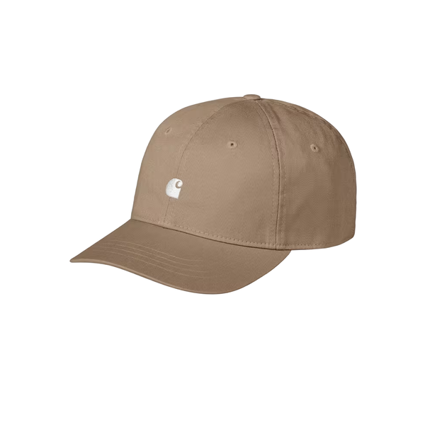 CARHARTT WIP - MADISON LOGO CAP LEATHER/WHITE