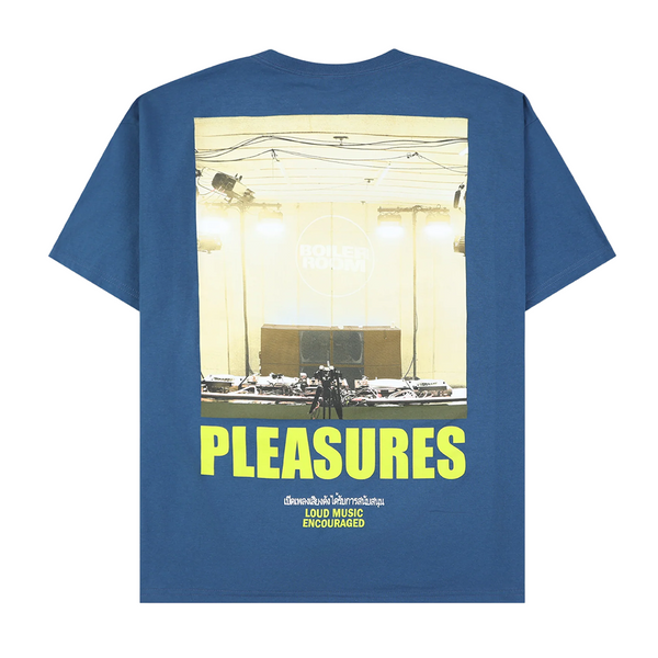 PLEASURES - TURNTABLE T-SHIRT BLUE