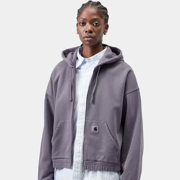CARHARTT WIP - W' HOODED HOGGARD JACKET PURPLE