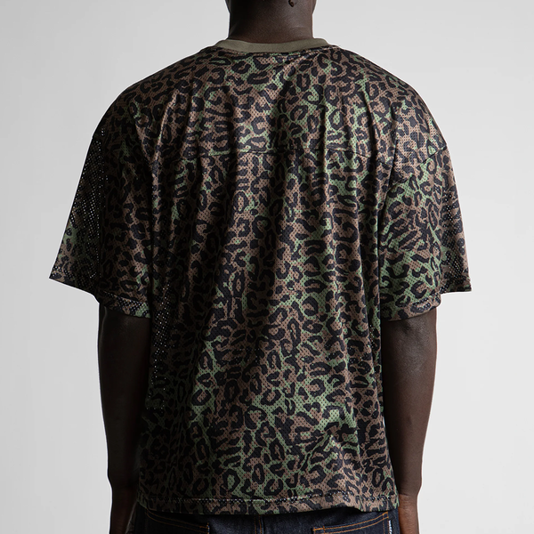 WASTED PARIS - CHEETAH MESH BOXY T-SHIRT BLACK