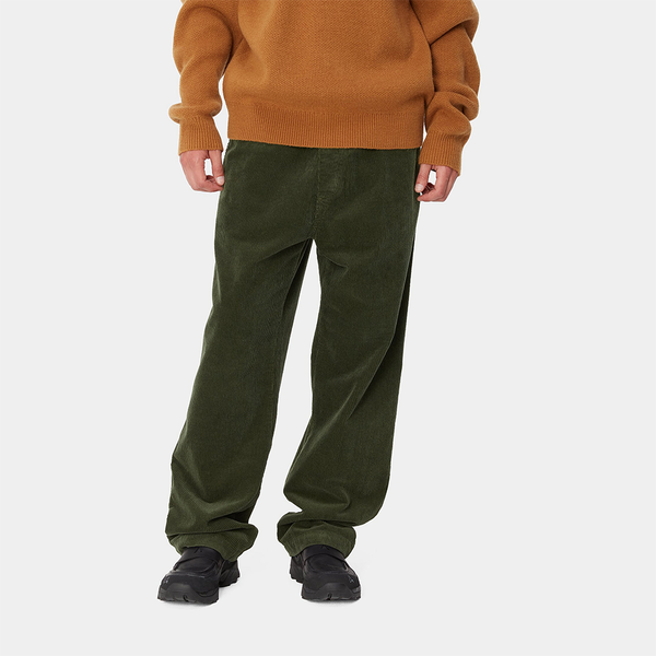 CARHARTT WIP - FLOYDE PANT CORDUROY OFFICE GREEN RINSED