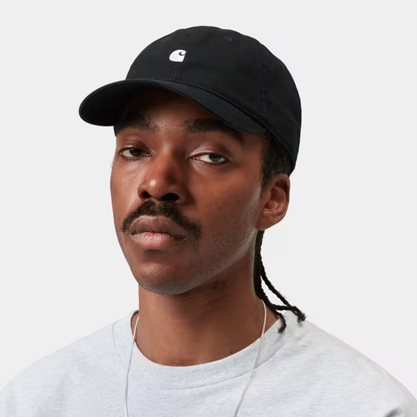 CARHARTT WIP - MADISON LOGO CAP BLACK/WHITE