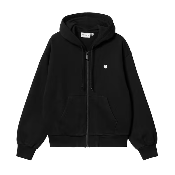 CARHARTT WIP - W' HOODED CASEY JACKET BLACK/SILVER