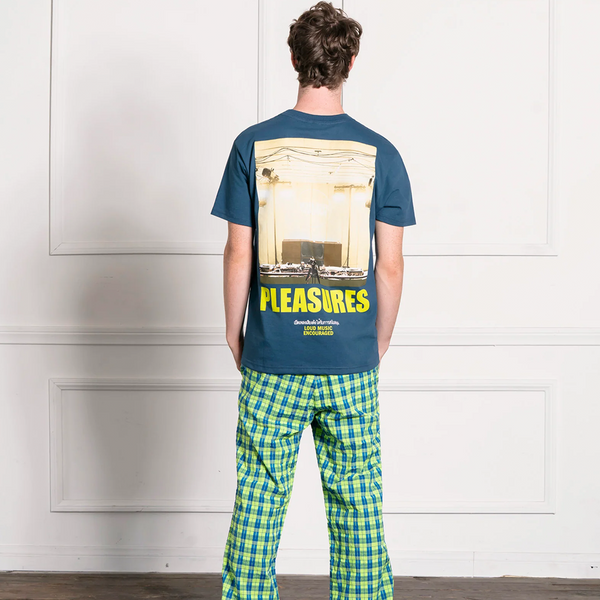 PLEASURES - TURNTABLE T-SHIRT BLUE