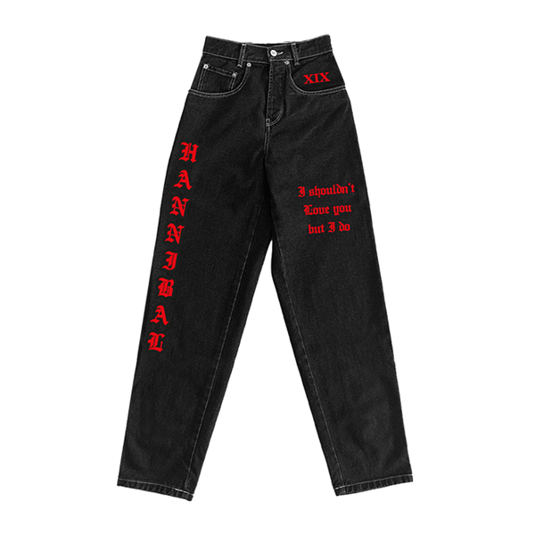 HANNIBAL STORE - DENIM RINSED FRONT XIX RED