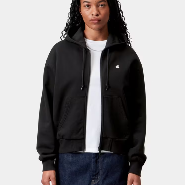 CARHARTT WIP - W' HOODED CASEY JACKET BLACK/SILVER