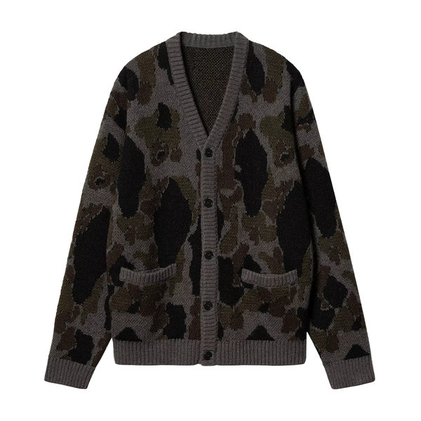 CARHARTT WIP - MERTON CARDIGAN CAMO DUCK