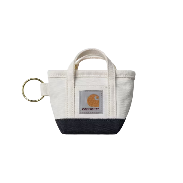 CARHARTT WIP - MINI TOTE BAG KEYCHAIN NATURAL