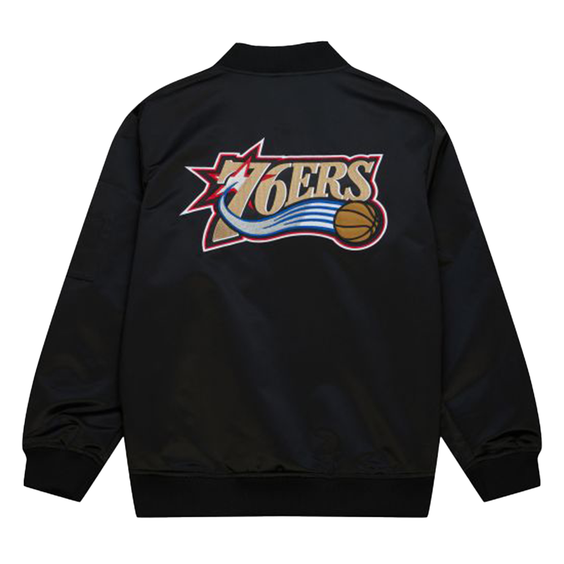 MITCHELL & NESS - SATIN BOMBER PHILADELPHIA 76ERS