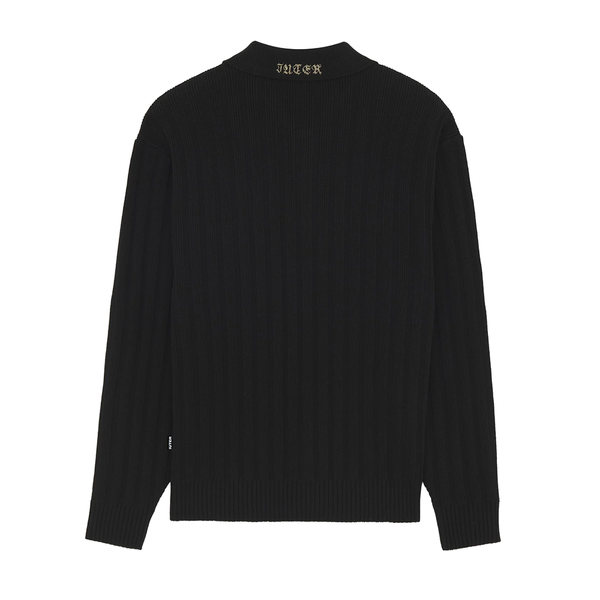 IUTER - COURAGE HALF ZIP KNIT POLO BLACK