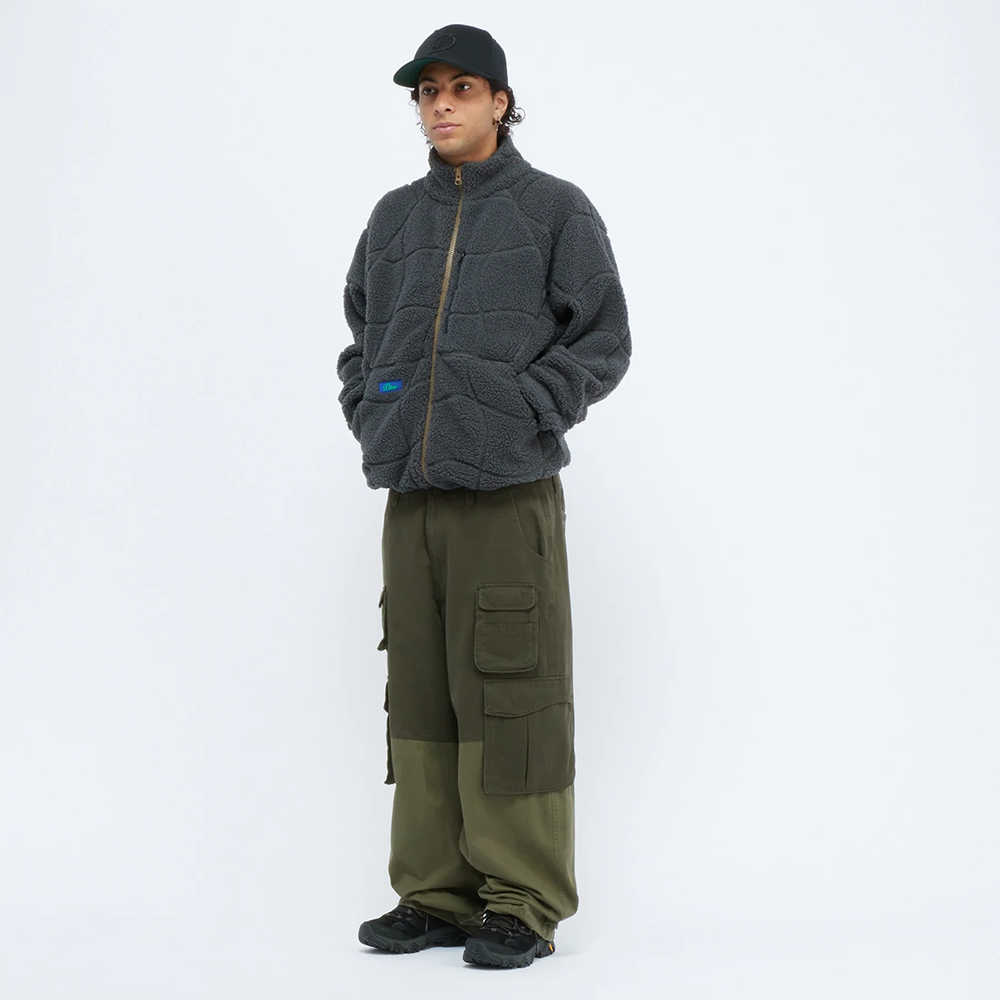 DIME - COVERSTITCH SHERPA FLEECE CHARCOAL