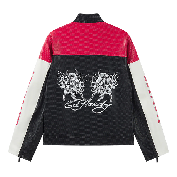 ED HARDY - W' ART FOR LIFE MOTO JACKET BLACK