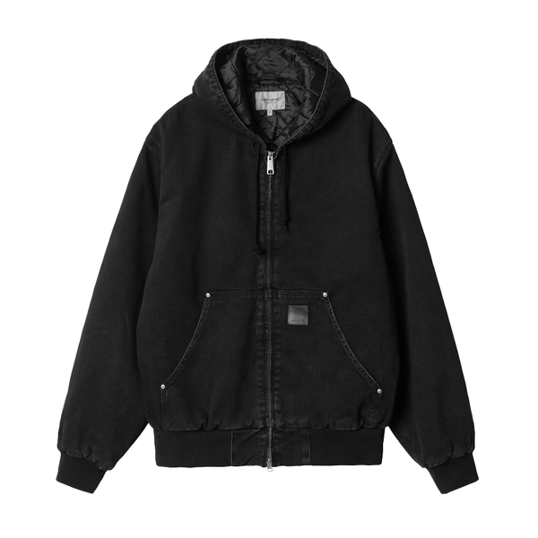 CARHARTT WIP - OG ACTIVE RIVET JACKET BLACK STONE WASHED