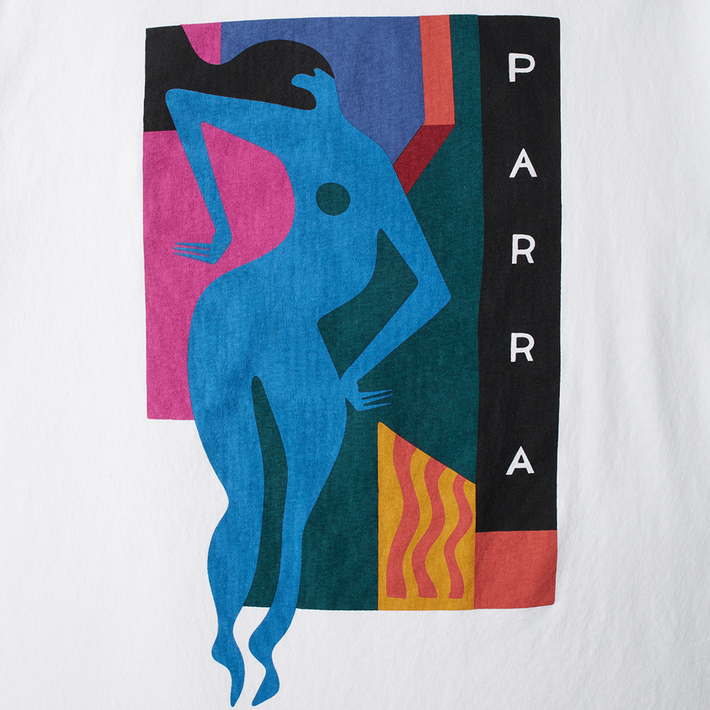 PARRA -  BEACHED AND BLANK T-SHIRT WHITE