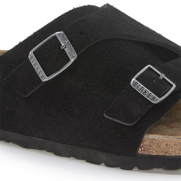 BIRKENSTOCK - ZURICH BLACK SUEDE LEATHER