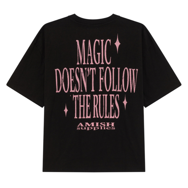 AMISH - T-SHIRT JERSEY MAGIC BLACK