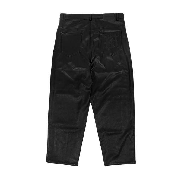 WASTED PARIS - FAUX LEATHER CASPER PANT BLACK