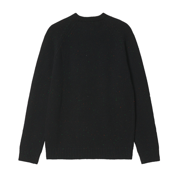 CARHARTT WIP - ANGLISTIC SWEATER SPECKLED BLACK