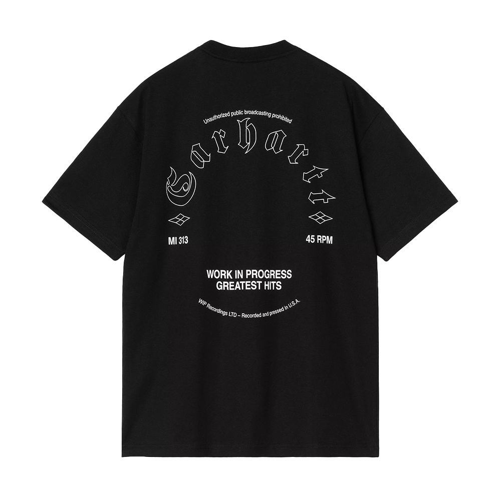 CARHARTT WIP - GREATEST HITS T-SHIRT BLACK/WHITE