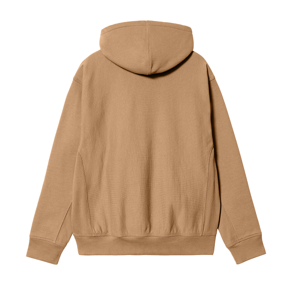 CARHARTT WIP - HOODED AMERICAN SCRIPT SWEATSHIRT PEANUT