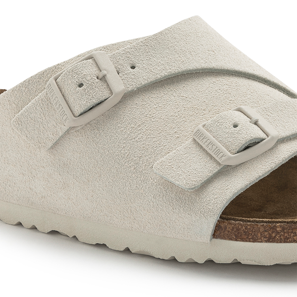 BIRKENSTOCK - ZURICH ELEMENTAL WHITE SUEDE LEATHER