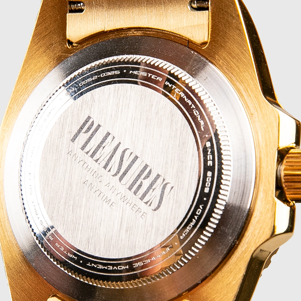 PLEASURES - ANYTIME WATCH GOLD BLACK