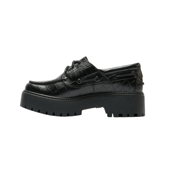TIMBERLAND - STONE STREET BOAT SHOE BLACK FULL GRAIN