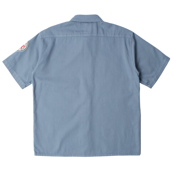 PARRA - GAS STATION SL SHIRT BLUE