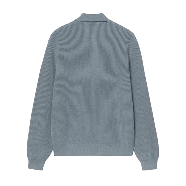 CARHARTT WIP - L/S MILES POLO SHADY BLUE