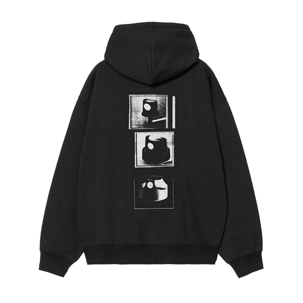 CARHARTT WIP - HOODED CAPS SWEAT BLACK