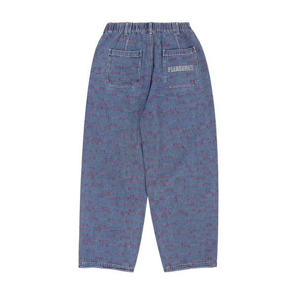PLEASURES - TROKES DENIM PARACHUTE PANTS INDIGO