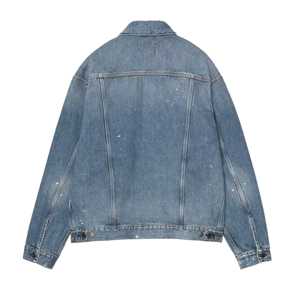 CARHARTT WIP - HELSTON JACKET BLUE DESTROY WASH