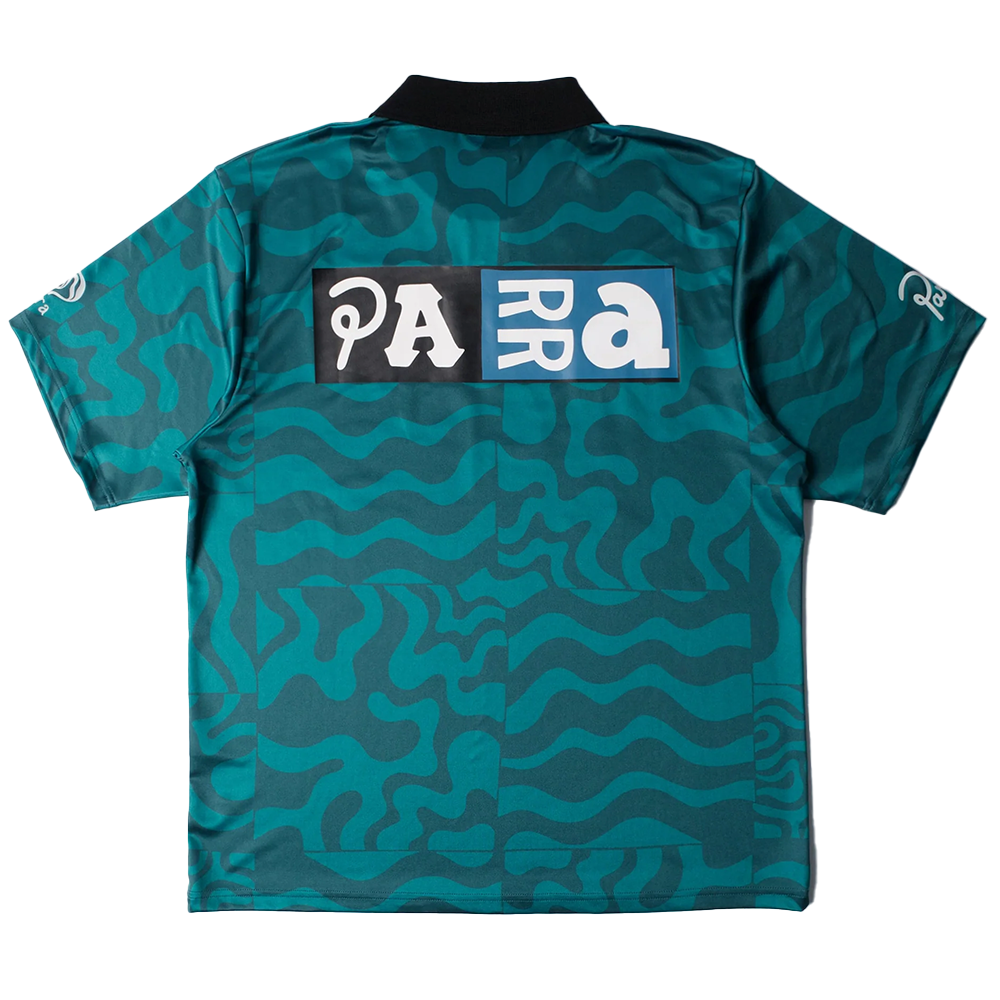 PARRA -  SPORTS FLAGE POLO SHIRT SEA GREEN