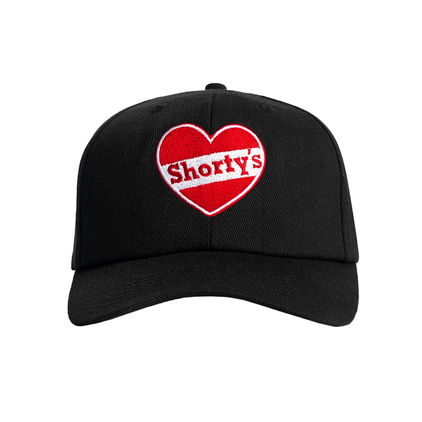 PLEASURES - HEART SNAPBACK BLACK