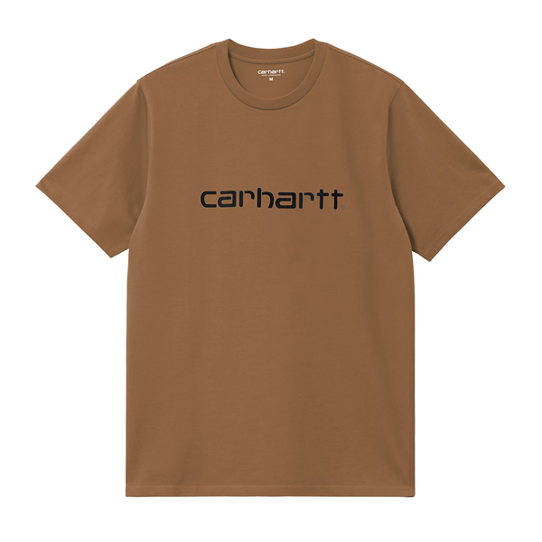 CARHARTT WIP - S/S SCRIPT T-SHIRT WIP H BROWN/BLACK