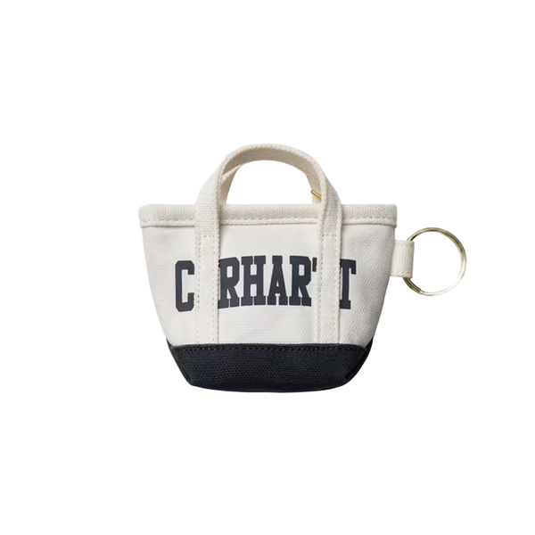 CARHARTT WIP - MINI TOTE BAG KEYCHAIN NATURAL