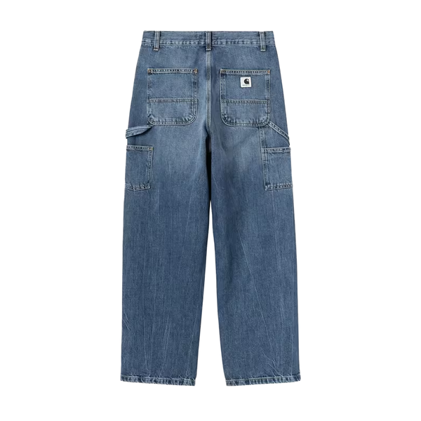 CARHARTT WIP - W' BRANDON SINGLE KNEE PANT BLUE MARBLE USED WASH