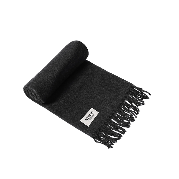 WEMOTO - ALSTON OVERSIZED SCARF CHARCOAL