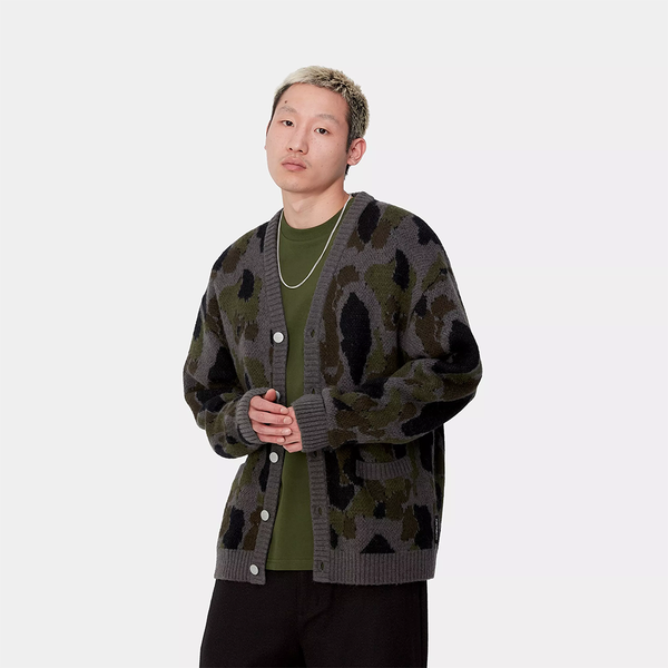 CARHARTT WIP - MERTON CARDIGAN CAMO DUCK