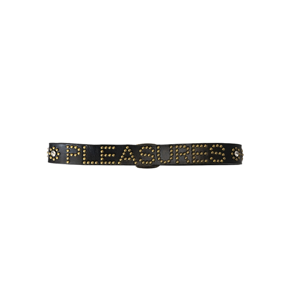 PLEASURES - STUDDED BELT BLACK
